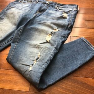 Torrid Distressed Sky High Skinny Jeans 16R